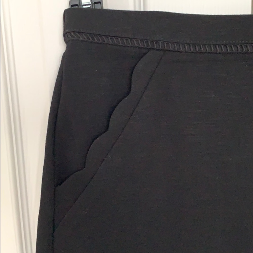 Black scalloped skirt